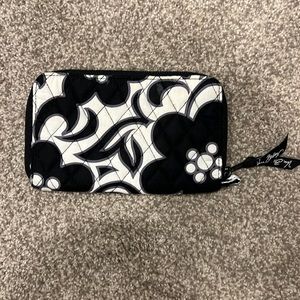 Vera bradley black and white wallet